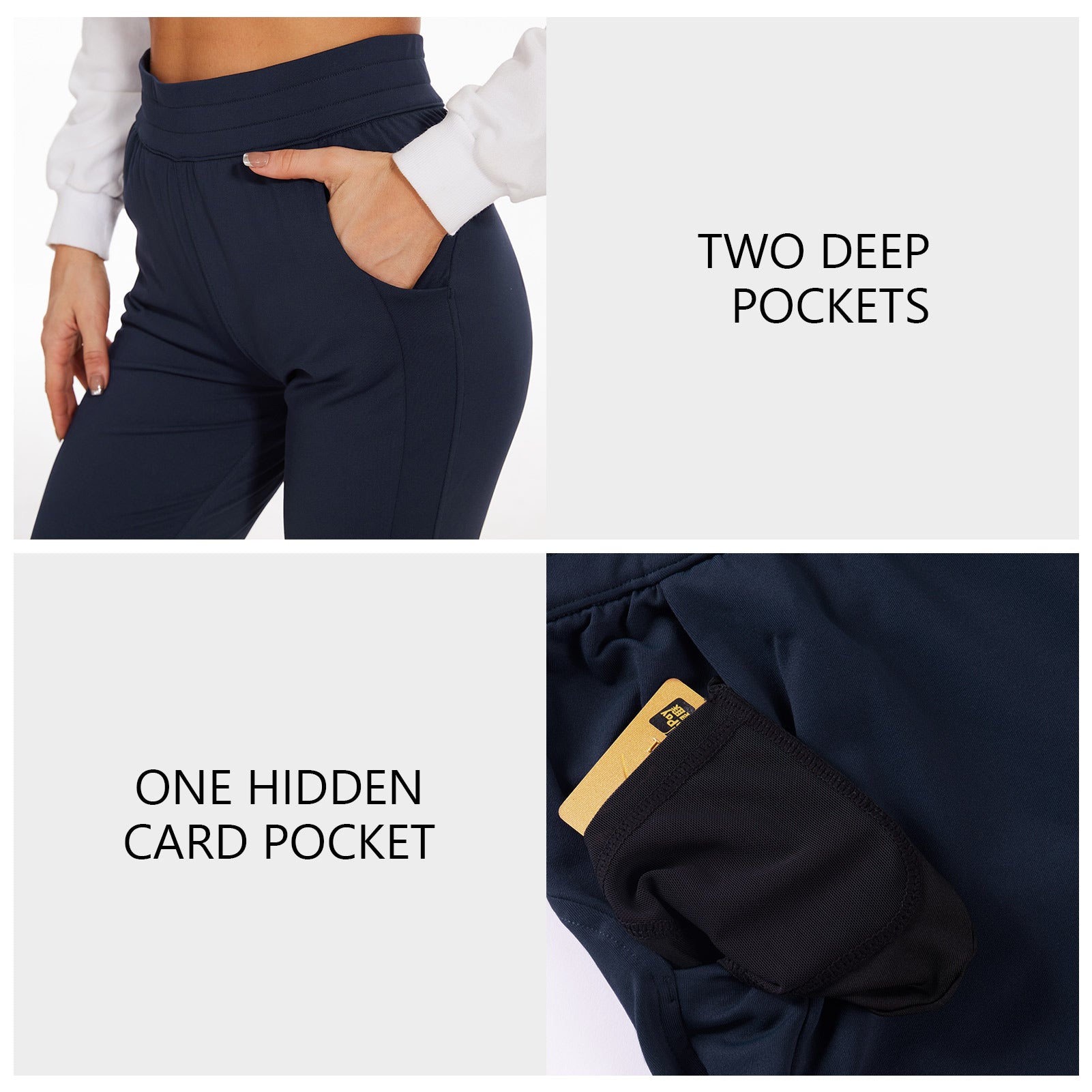 32 DEGREES Heat Women's Side Pocket Jogger Pants, Black, Small