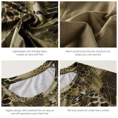 M's UPF 50+ Long Sleeve Camo Shirts for Hunting