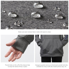 Men’s Fleece Hoodie with Neck Gaiter FS18M - Bassdash