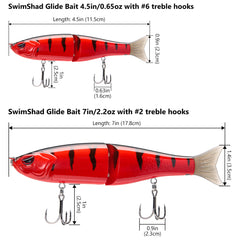 SwimShad Glide Baits Single-Jointed Hard Fishing Lure