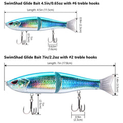 SwimShad Glide Baits Single-Jointed Hard Fishing Lure