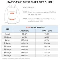 Men’s UPF 50+ Sun Long Sleeve Hooded Shirts FS03M - Bassdash