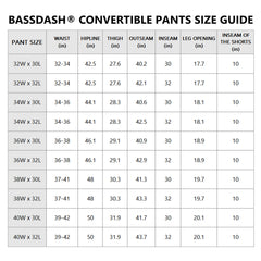 Men’s UPF 50+ Quick Dry Convertible Pants FP02M - Bassdash