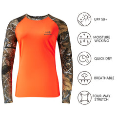 Women's Hunting Camo Long Sleeve UV Shirts FS13W - Bassdash