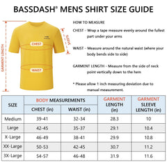 Men's UPF 50+ Short Sleeve T-Shirts FS27M - Bassdash