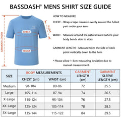 Men's UPF 50+ Short Sleeve T-Shirts FS27M - Bassdash