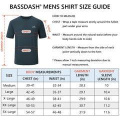 Men's UPF 50+ Short Sleeve T-Shirts FS27M - Bassdash