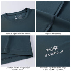 Men's UPF 50+ Short Sleeve T-Shirts FS27M - Bassdash