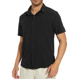 Men's UPF 50+ Short Sleeve Snap Button Down Shirts