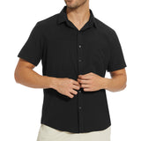 Men's UPF 50+ Short Sleeve Snap Button Down Shirts