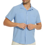 Men's UPF 50+ Short Sleeve Snap Button Down Shirts