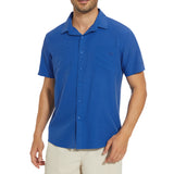 Men's UPF 50+ Short Sleeve Snap Button Down Shirts