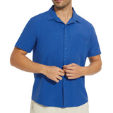 Men's UPF 50+ Short Sleeve Snap Button Down Shirts