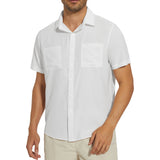 Men's UPF 50+ Short Sleeve Snap Button Down Shirts