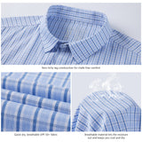 Men's UPF 50+ Plaid Short Sleeve Button Down Shirt