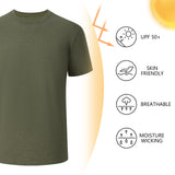 Men's UPF 50+ Cotton Blend Short Sleeve T-Shirts