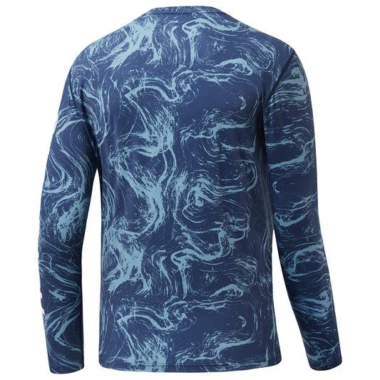 Mens long sleeve sun protection camo shirt - Bassdash