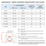 BASSDASH Men‘s Fleece Hoodies FS32M