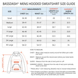 BASSDASH Men‘s Fleece Hoodies FS32M