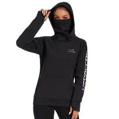 BASSDASH Women’s Fleece Hoodie with Neck Gaiter - Bassdash