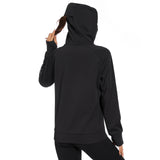 BASSDASH Women’s Fleece Hoodie with Neck Gaiter