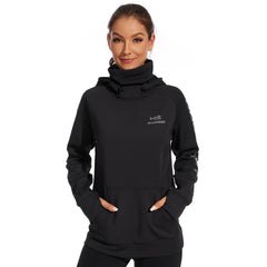 BASSDASH Women’s Fleece Hoodie with Neck Gaiter - Bassdash