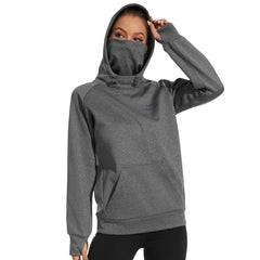 BASSDASH Women’s Fleece Hoodie with Neck Gaiter - Bassdash