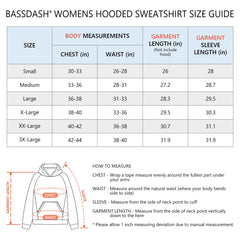 BASSDASH Women’s Fleece Hoodie with Neck Gaiter - Bassdash