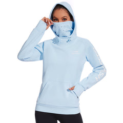 BASSDASH Women’s Fleece Hoodie with Neck Gaiter - Bassdash