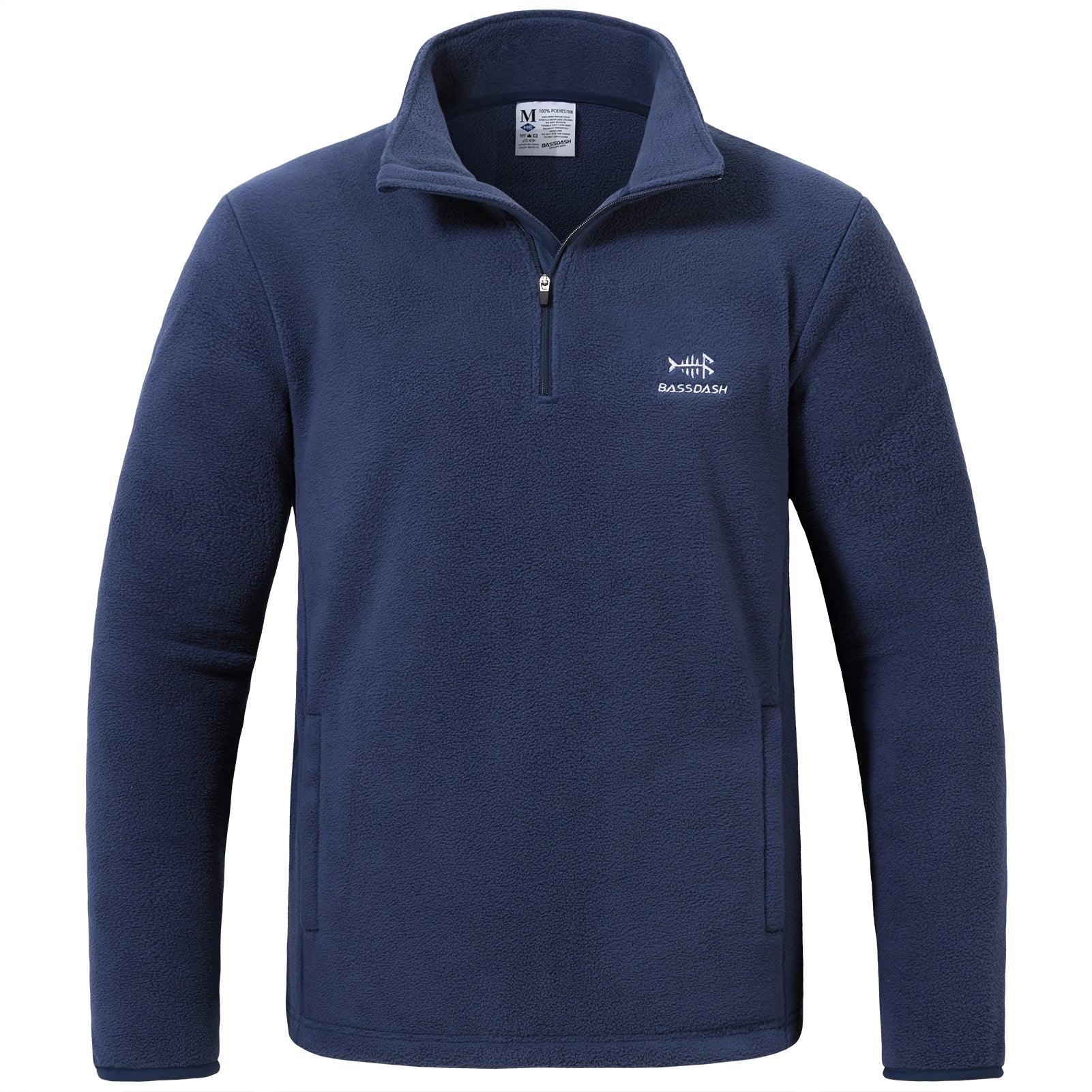 1/4 Zip Polar Fleece Pullover - Bassdash