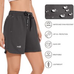 Women's 5” UPF 50 + Water Resistant Fishing Shorts FP05W