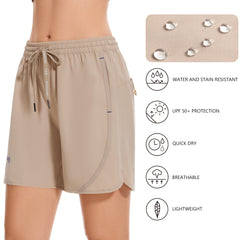 Women's 5” UPF 50 + Water Resistant Fishing Shorts FP05W