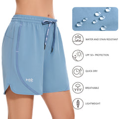 Women's 5” UPF 50 + Water Resistant Fishing Shorts FP05W