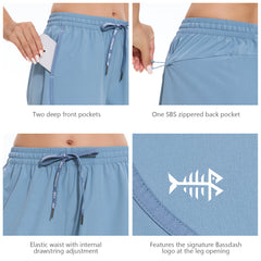 Women's 5” UPF 50 + Water Resistant Fishing Shorts FP05W