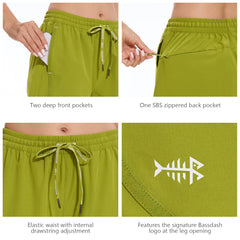 Women's 5” UPF 50 + Water Resistant Fishing Shorts FP05W