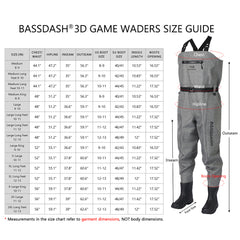 Men's 3D PVC Game Wader (Heather Grey) - Boot Foot