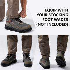 Men’s IMMERSE Wading Boots with Breathable Mesh and Rubber Sole