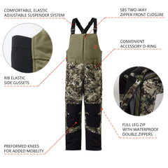 Men’s Splice II Insulated Hunting Bibs - Bassdash