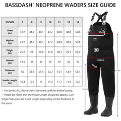 Men’s Neoprene Waders with Rubber Boots - Bassdash