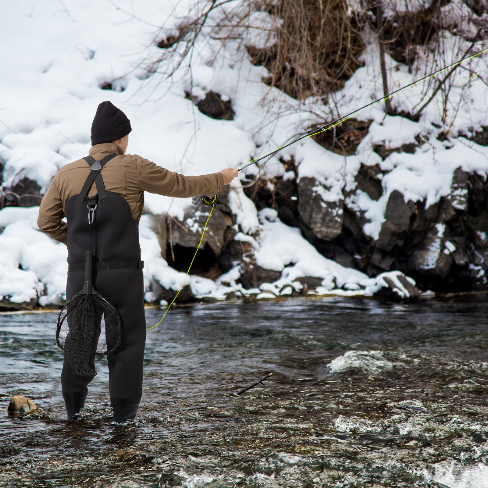 Men’s Neoprene Waders with Rubber Boots - Bassdash