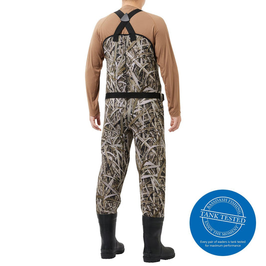 Men’s Neoprene Waders with Rubber Boots - Bassdash