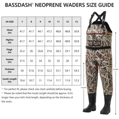 Men’s Neoprene Waders with Rubber Boots - Bassdash