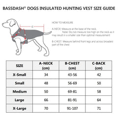 Insulated Dog winter Vest for hunting - Bassdash