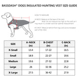 Insulated Dog winter Vest for hunting