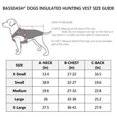 Insulated Dog winter Vest for hunting - Bassdash