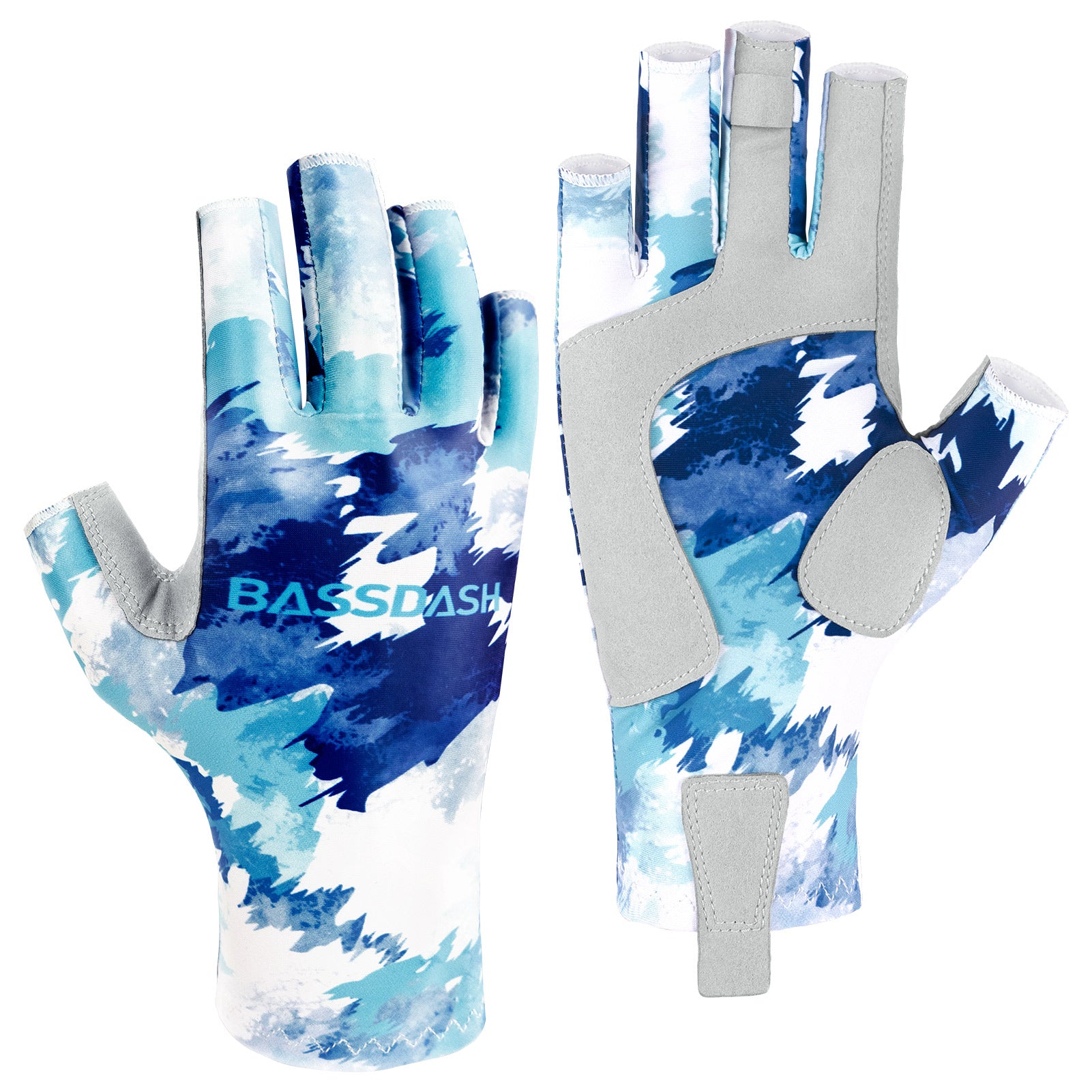 Ylshrf Uv Protection Gloves, Sun Gloves 2 Finger Cut For Outdoor Sports For Fishing