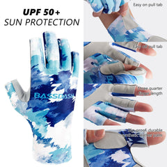 Women’s UPF 50+ Fingerless Fishing Gloves - Bassdash