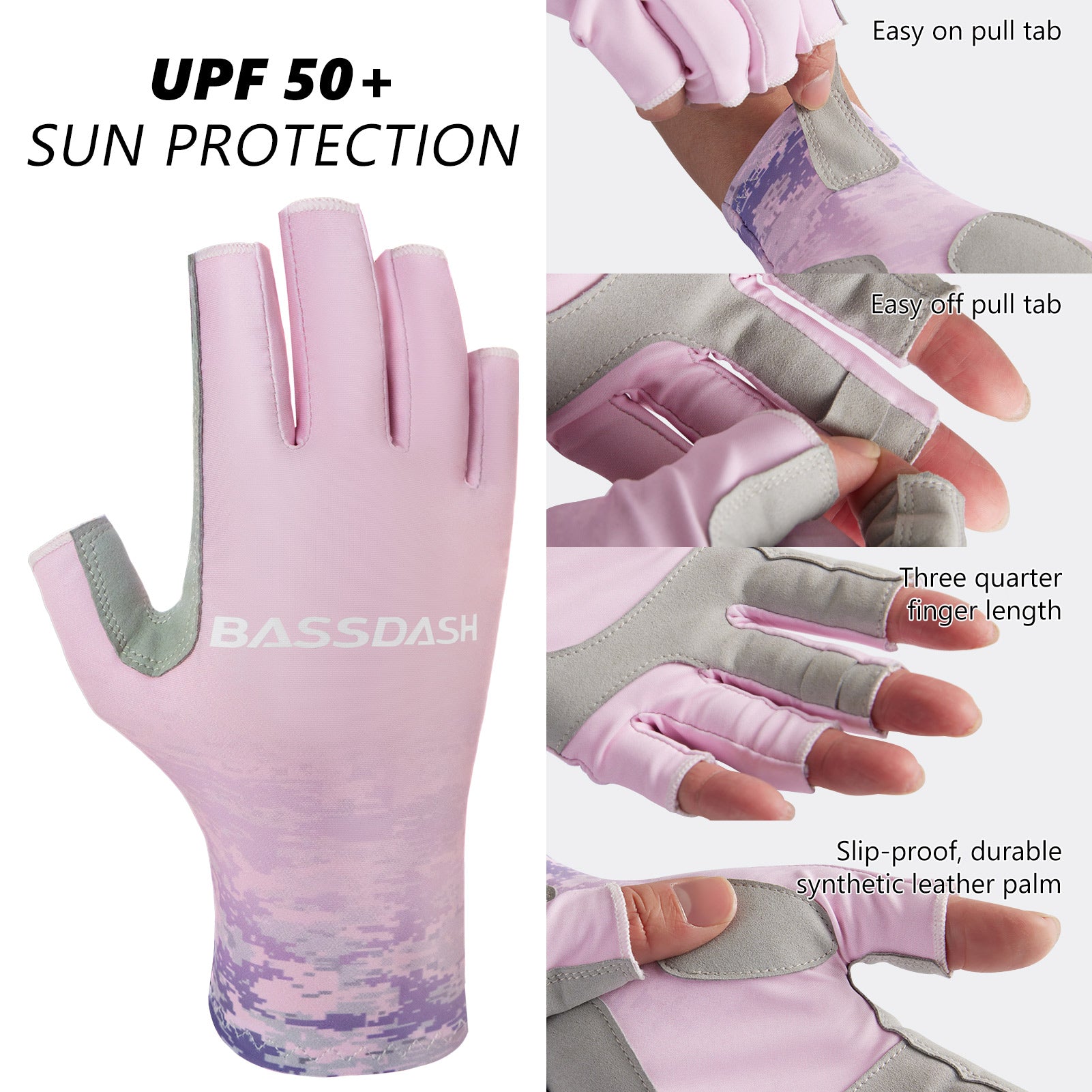 NWT Coolibar UPF50+ Sun Protection Outdoor Bike Glove Platinum White Women  Sz.L