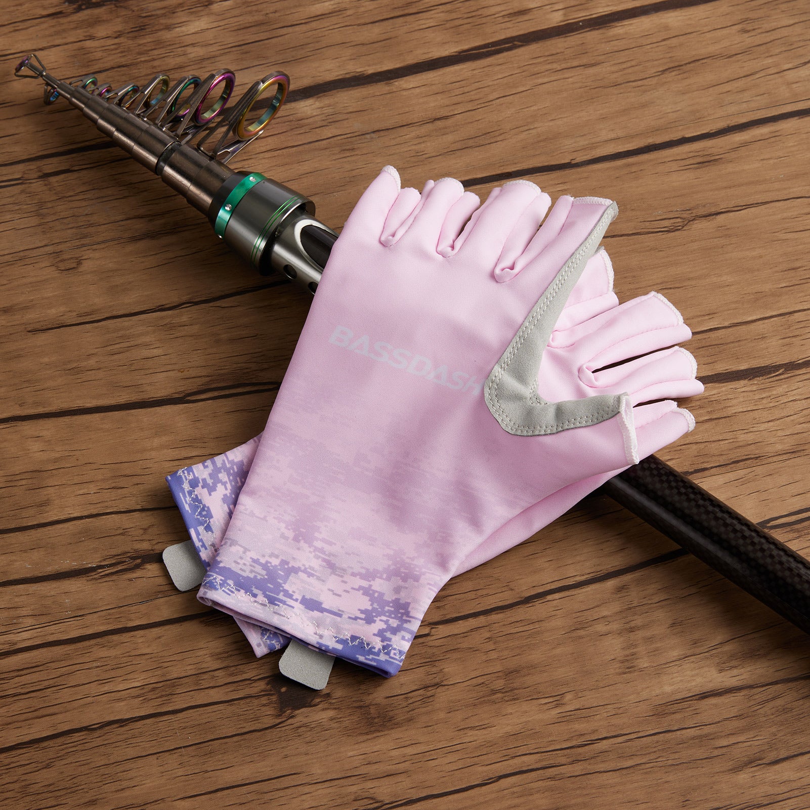 Fingerless Fishing Gloves for Men Women UV Sun Protection Non-slip