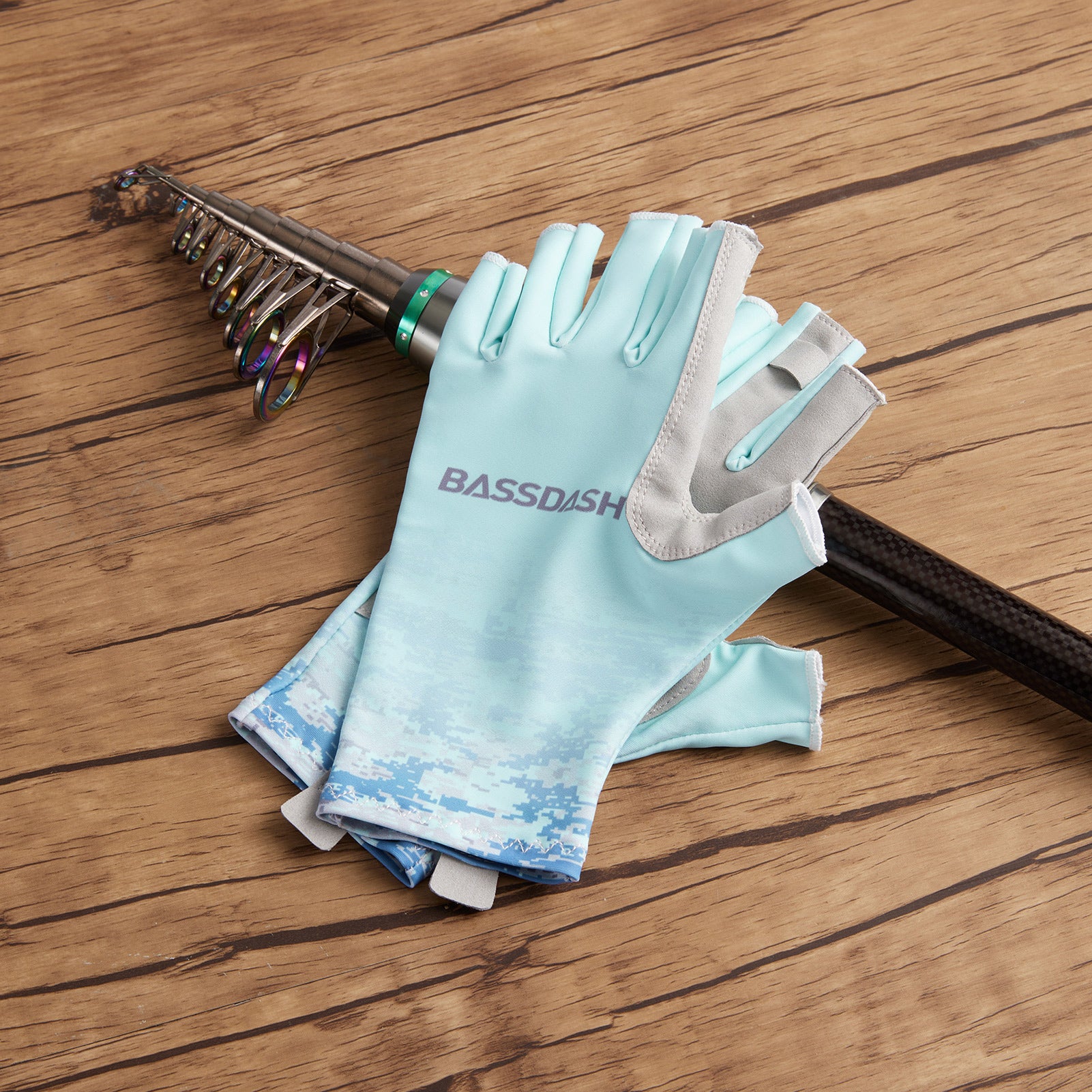 Kyncilor Fishing Gloves Upf 50+ Fingerless Gloves For Women Men Sun Protection Breathable Non-slip For Kayaking Sailing Rowing